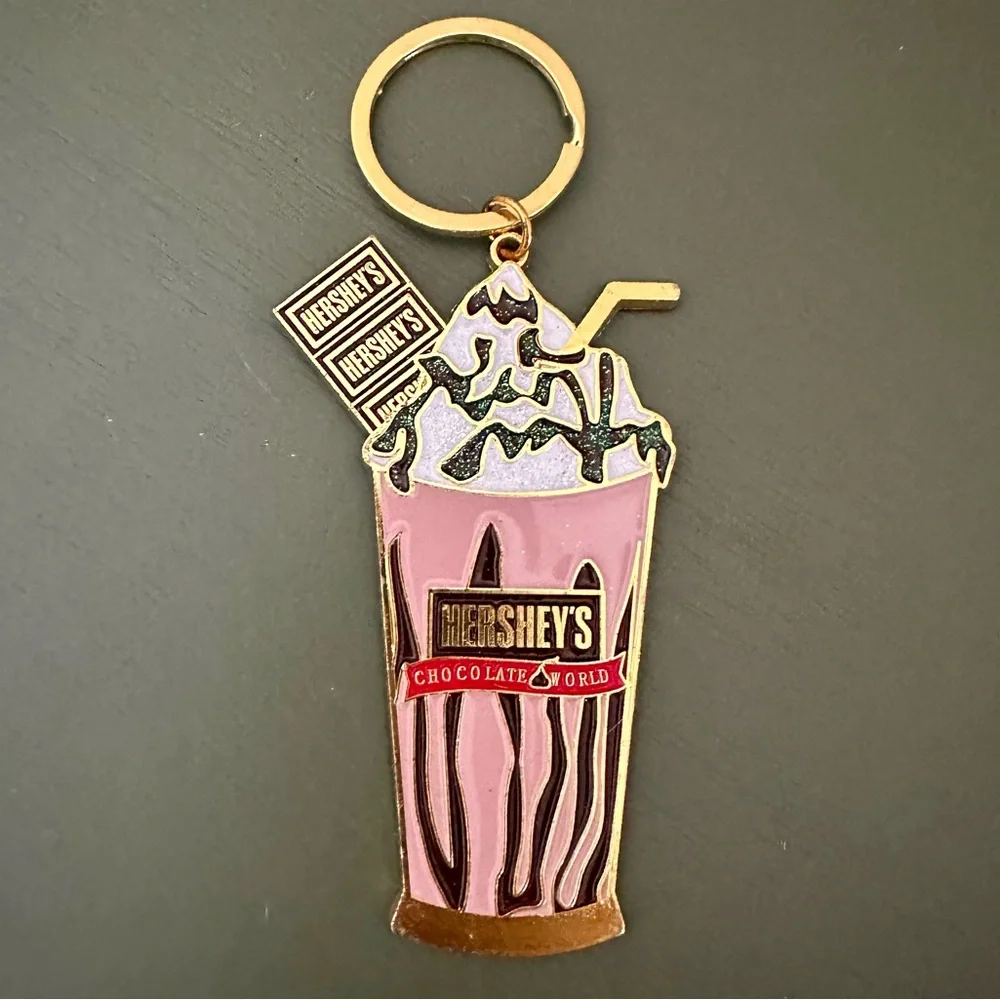 NWOT New Hersheys Chocolate Milkshake Keychain